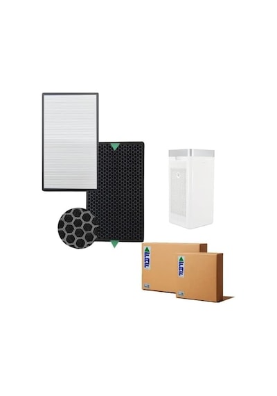 Dijitsu Ht100 Hava Temizleyici İçin Hepa Ve Karbon Filtre Seti, 2 Adet Diğer
