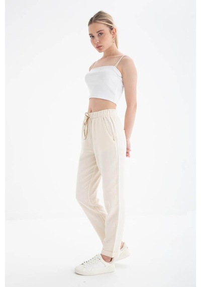 Fashion Friends Rahat Bej Kadın Pantolon 25y0250k1 Bej