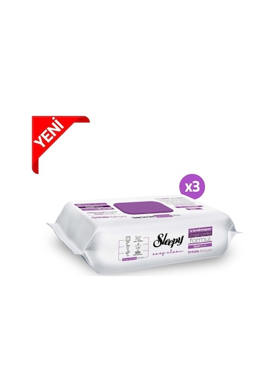 Sleepy Easy Clean Orkide Bahçesi Yüzey Temizlik Havlusu 100' Lü X 3 Tekli