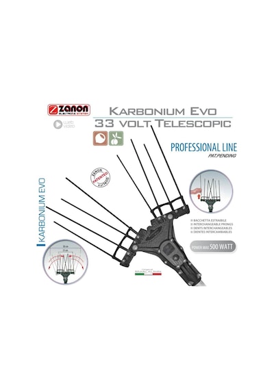 Zanon Karbonium Evo Zeytin Hasat Zeytin Silkme Makinesi 33W