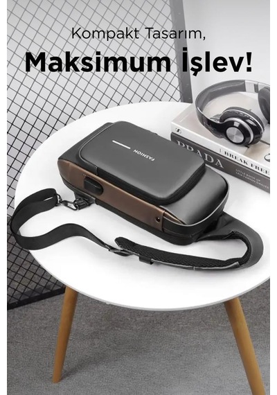 Torima 88039 Kahverengi: Şifreli Ve Usb Şarjlı Günlük Omuz Çantası
