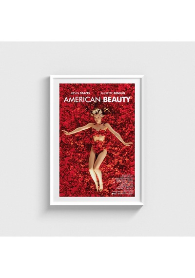 American Beauty 1999 Film Posteri Tablo Çerçeveli Poster Duvar Dekorasyonu Beyaz Çerçeveli Tablo Beyaz Çerçeveli Tablo Dn11d257beyaz