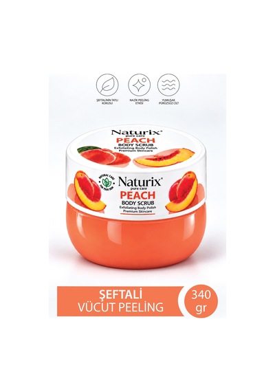 Naturix Şeftalili Peeling 340gr Peach Body Scrub
