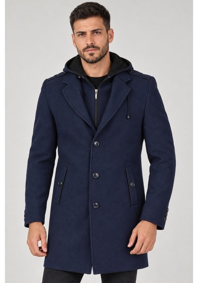 Plt9406 Dewberry Erkek Palto-lacivert