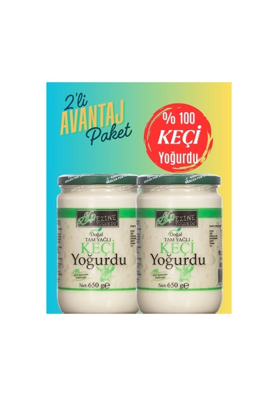 Keçi Yoğurdu 2 Adet 650 G 1300g