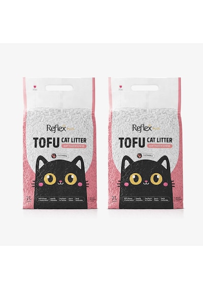 Reflex Tofu Bebek Pudrası Kokulu Kedi Kumu 2 X 7 Lt