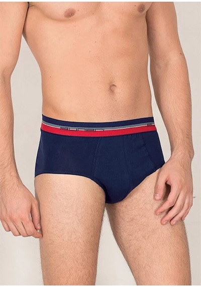 Güneri Underwear Erkek Clasıc Slıp % 100 Cotton Klasıc Slıp 2'li Paket Lacivert