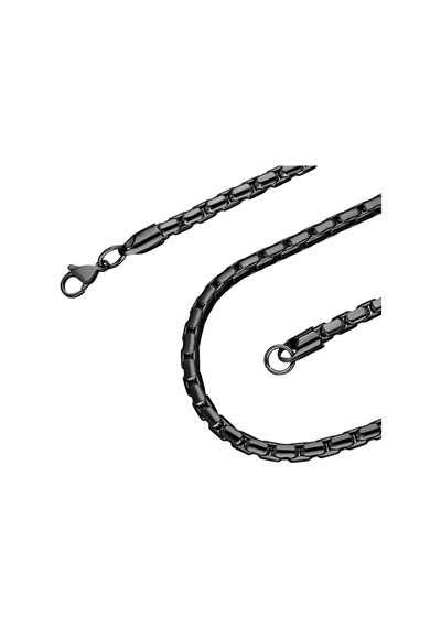 Brezza Lusso Jewelry Erkek Çelik Kolye Yılan Snake Sırtı Model Yuvarlak