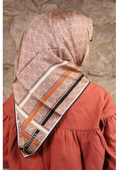 Vissona Twill İpek Eşarp - 16505 - 0004-0013 - Kadın