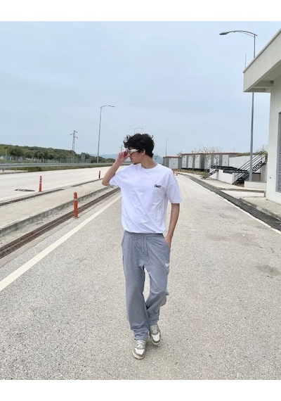 Bpm Swd Baggy Eşofman Altı Gri Çok Renkli
