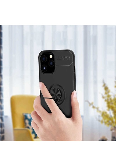 Apple Uyumlu  iPhone 12 Pro Kilif Yüzüklü Magnetli Ravel Case 446828785