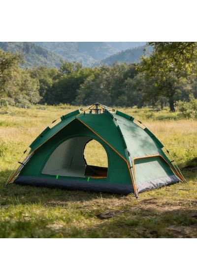 6 Kişilik Otomatik Kamp Çadırı Çift Katmanlı, Suya Dayanıklı, Hızlı Kurulum Outdoor Aile Ve Doğa Çok Renkli