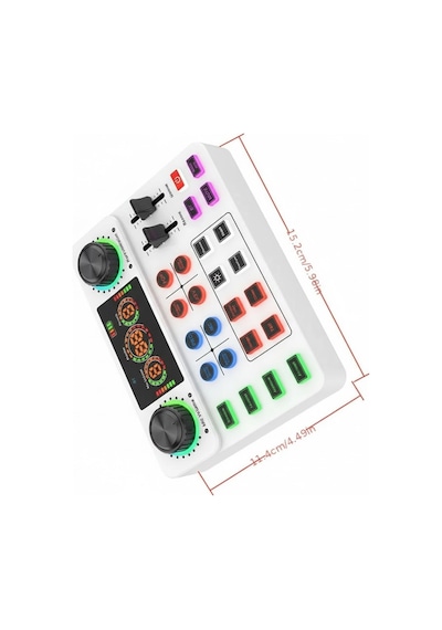 Blic Pro+ Ksa2 Beyaz Live Stream Sound Card Profesyonel Canlı Yayın Ses Kartı