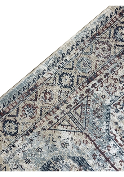 Modern Şönil Eskitme Desenli Dokuma Taban Dekoratif Halı Kilim Yolluk Dijital Baskı Halı Yıkanabilir