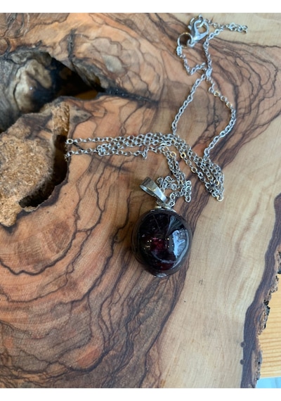 Lal Kırmızı Garnet Kolye 80612390 Gri