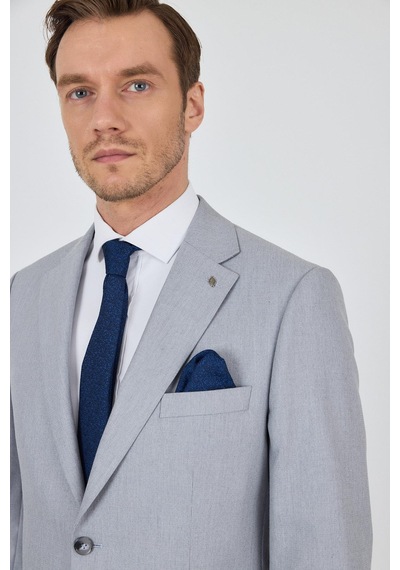 İmza Gri Mono Yaka Desenli Astarlı Çift Yırtmaç Esnek 6 Drop Comfort Fit Classic Takım Elbise 1001250161 Gri İmza Gri Mono Yaka Desenli Astarlı Çift Yırtmaç Esnek 6 Drop Comfort Fit Classic Takım Elbise 1001250161 Gri