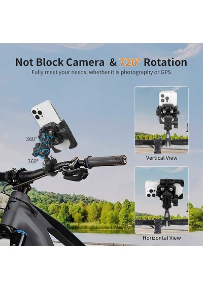 Mechrıg 12.7 - 33 Mm Uyumlu U Tipi Motosiklet Telefon Tutucu