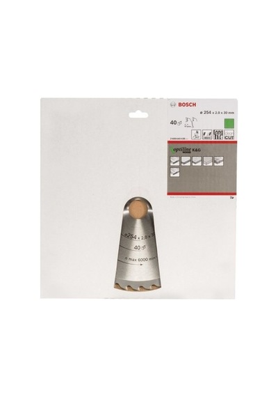 Daire Testere Bıçağı 254x30 Mm 40 Diş Ahşap Malzeme Kesimi İçin
