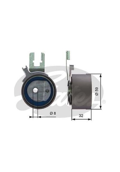 GATES T43119 TRİGER EKSANTRİK GERGİ RULMANI V70