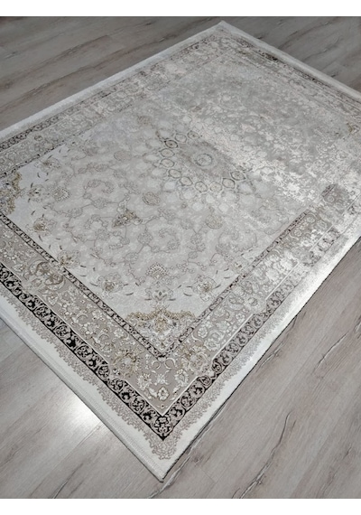 Vera Klasik Desenli Ipeksi Yumuşaklıkta Dokunmuş Makina Halısı 160x230 Cm Kahverengi - Vizon Vera Klasik Desenli Ipeksi Yumuşaklıkta Dokunmuş Makina Halısı 160x230 Cm Kahverengi - Vizon