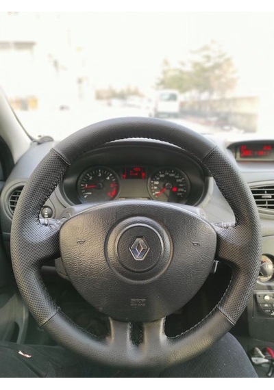 Clio 3 Araca Özel Direksiyon Kılıfı Açıklamamızı Okuyunuz Siyah
