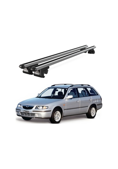 Venüs Mazda 626 Station Wagon 1997-2003 Uyumlu Gri Ara Atkı Port Bagaj Tavan Barı