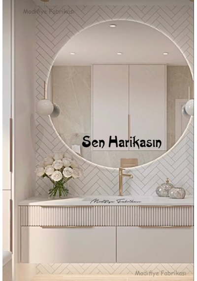 Motivasyon Sticker - Sen Harikasın Dekoratif Duvar Ayna