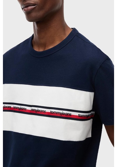 Tommy Jeans T Shirt Erkek T Shirt Dm0dm23245 C1g Lacivert