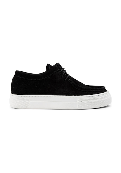 Deery Hakiki Süet Siyah Kadın Sneaker - Z1682zsyhc01 Siyah