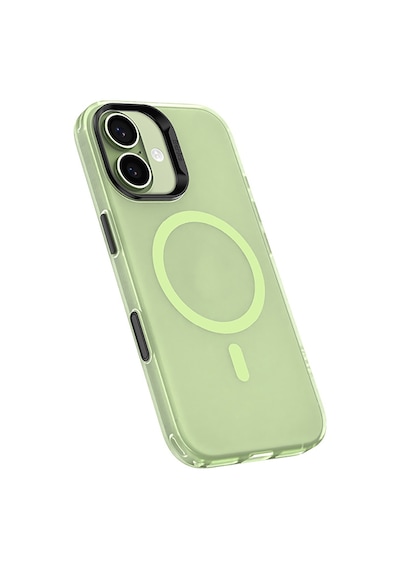 Apple Uyumlu iPhone 17  Kılıf M-safe Şarj Özellikli Benks Lucid Armor Magnetik Kapak Açık Yeşil Açik Yeşil