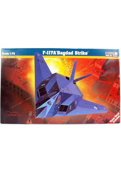 Mistercraft E007 1/72 F-117a Bagdad Strike Savaş Uçağı Plastik Model Kiti-51253