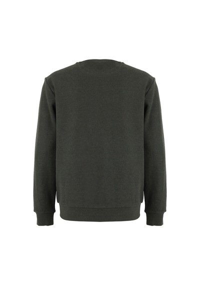 Mustang Haki Erkek Basic Nakışlı Sweatshirt M6wm-swt1590