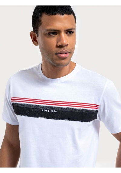 Loft Kısa Kol Erkek T-shirt Lf2036416 Whıte
