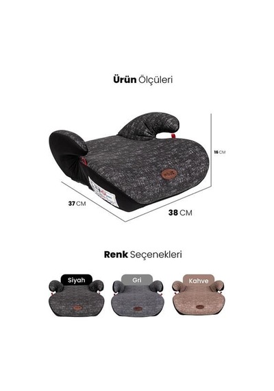 Aft Bebek Koltuk Yükseltici Bodster Gri Yaş Grup Iı-ııı/15-36 Kg Aft Moj15303178-g Mo15303178