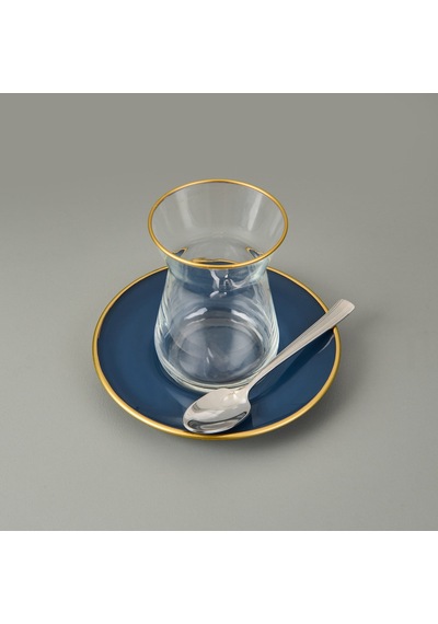 Nehirr Katre Sade 6'lı Çay Kaşığı - Gri - 11 Cm Çok Renkli