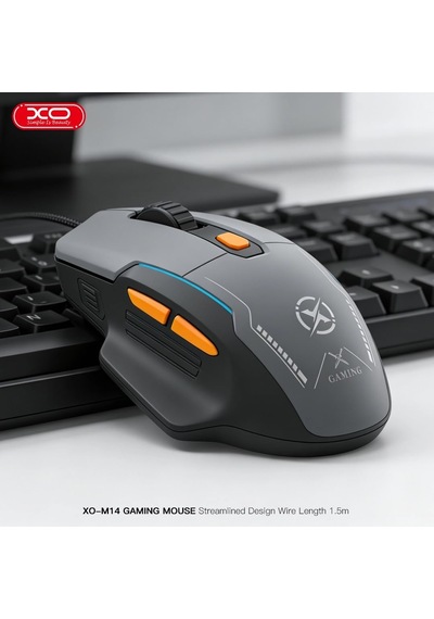 M14 Rgb Oyuncu Mouse 7600 Dpı, 6 Tuşlu, 65g Hafif Kablolu Usb Ergonomik Gaming Mouse Siyah