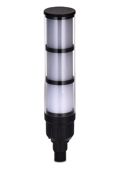 Slim Tip 3 Renk + Buzzer Tepe Lambası M12 Montaj Beyaz