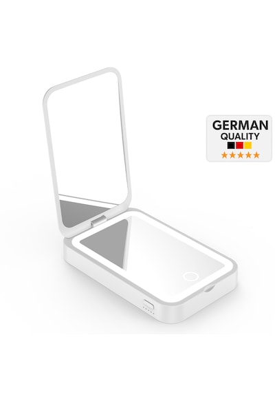 Woyax Ledli Makyaj Aynalı Powerbank 3000mah Taşınabilir Şarj Cihazı Apple Uyumlu iPhone Samsung Xiaomi Beyaz