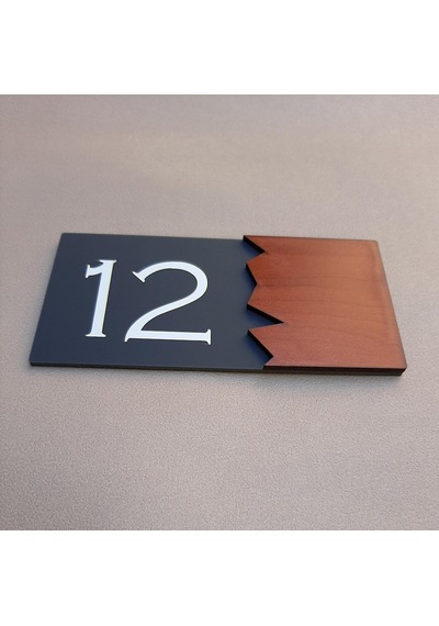 Wooden Serisi Pleksi Kapı Numarası (499726018) Wooden Serisi Pleksi Kapı Numarası (499726018)