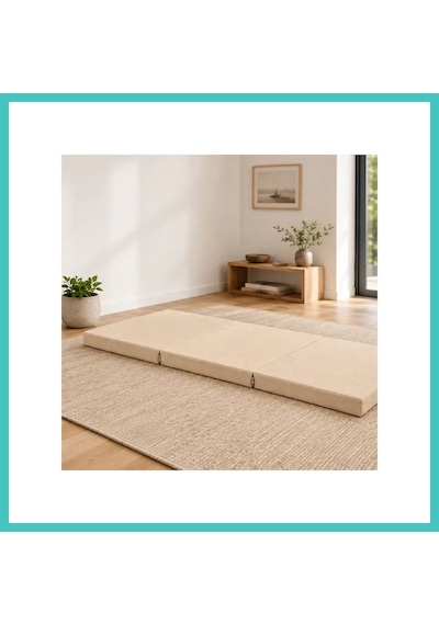 Ny Joy Üç Parçalı Katlanır Minder 60 180 7 Cm Krem İç Mekân Nyjoybz