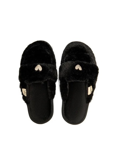 Twigy Mammy Peluş Kadın Ev Terliği Siyah 37/41