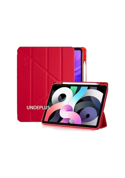 Apple iPad Uyumlu Pro 11inç M4/m5 İle Uyumlu Kılıf Kalem Şarj Bölmeli Case 2024/2025 Kırmızı Sku: Zeusb0dy5mdghk Arka Kapak