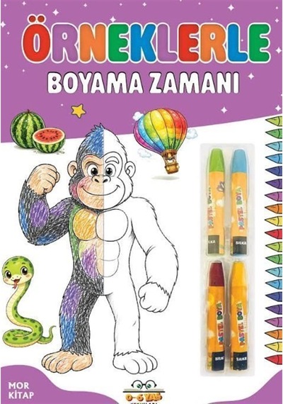 Örneklerle Boyama Zamanı - Mor Kitap / Kolektif