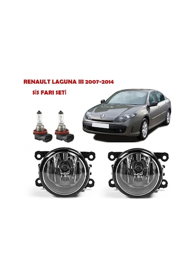Renault Laguna 3 2007-2014 Sis Farı Seti 8200074008