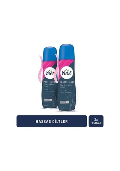 Veet Tüy Dökücü Sprey Hassas Ciltlere Özel 150 Ml X 2 Adet PKT.VEET.037