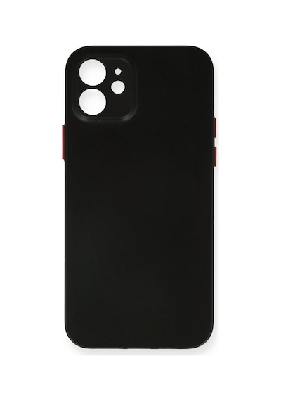 Cosmotex Newface Apple, Uyumlu iPhone 12 Kılıf Pp Ultra İnce Kapak - Siyah