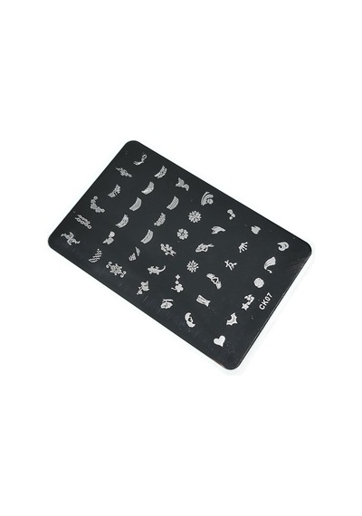 Nail Art Stamping Baskı Plakası Büyük Boy Xl Ck07