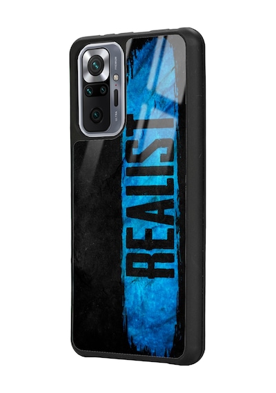 Xiaomi Redmi Note 10 Pro Realist Tasarımlı Glossy Telefon Kılıfı Siyah
