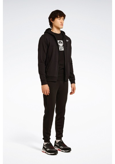 Reebok Id French Terry Sl Logo F Siyah Erkek Eşofman Üstü 000000000101965477 Siyah