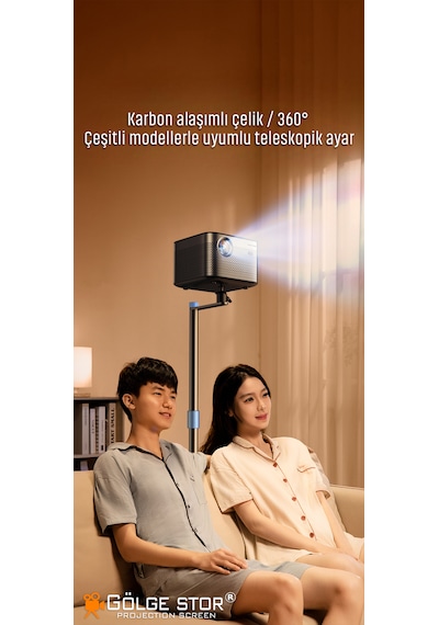 Gölge Stor Projeksiyon Cihazı Standı Ayaklı Projeksiyon Hayalet Model Ayarlanabilir Yükseklik Tripod